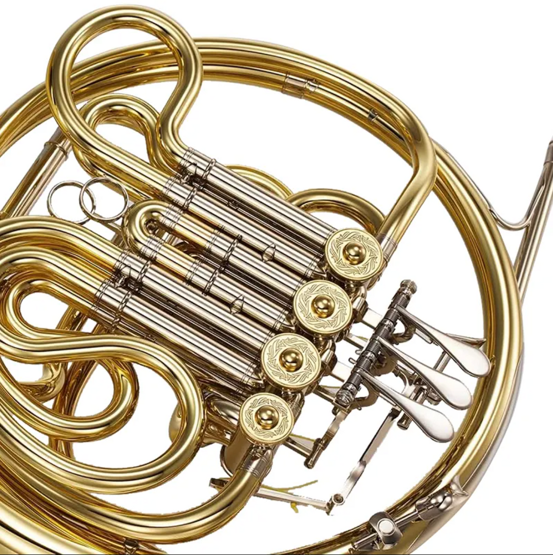 4 keys Brass French Horn F/Bb Double French Horn - Intermediate Level for Beginners