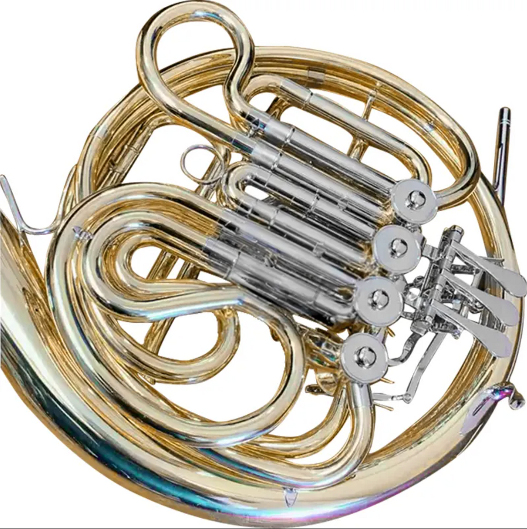 4 keys Brass French Horn F/Bb Double French Horn - Intermediate Level for Beginners